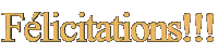 Gif animé félicitations